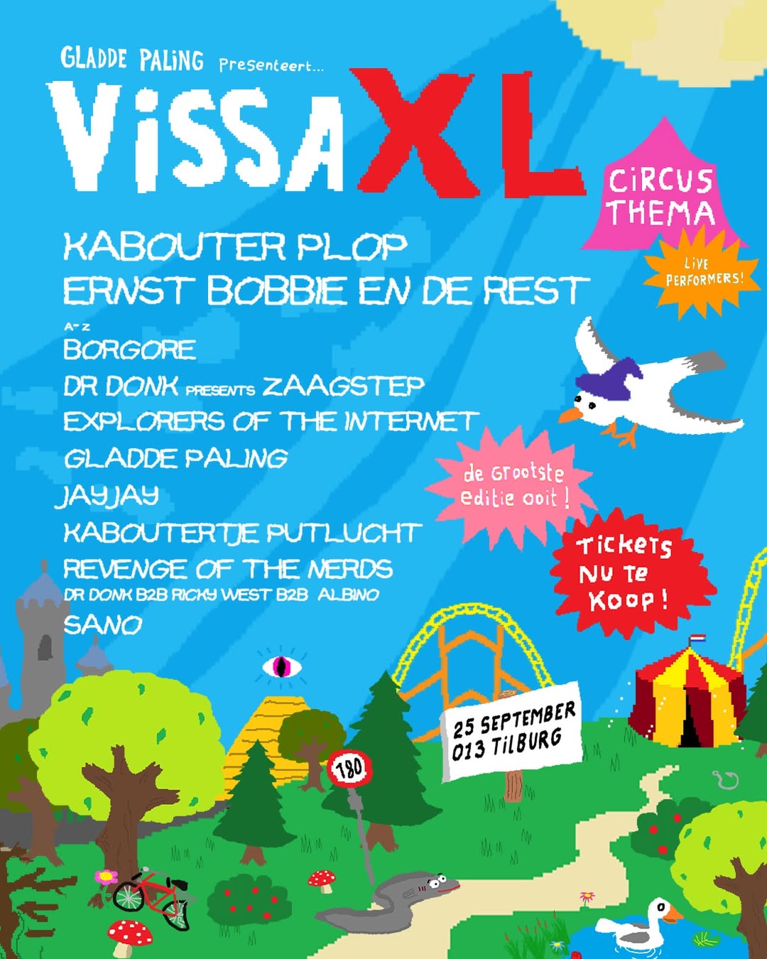 VISSA XL event lineup poster